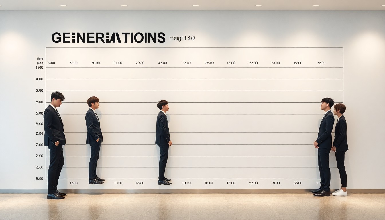 GENERATIONSメンバーの中での小森隼の身長比較